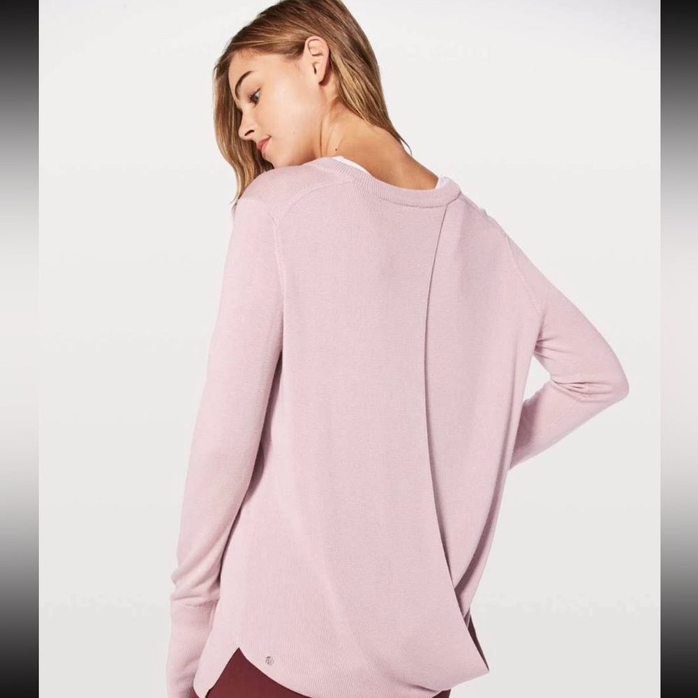 Lululemon open back yoga sweater